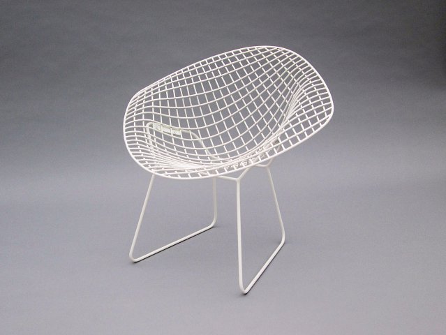 Iron wire chair.