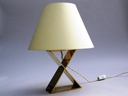 Lamp X. Shade in silk.